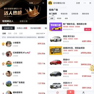 懂车帝搬砖零门槛想项目思路,稳定日入上千,适合新手小白操作!-云创网