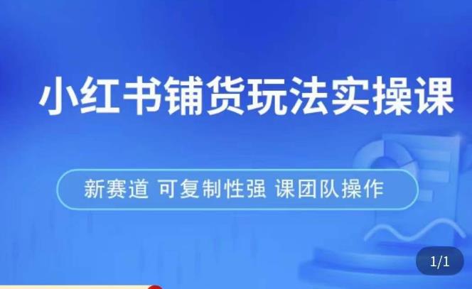 小红书铺货玩法实操课，流量大，竞争小，非常好做，新赛道，可复制性强，可团队操作-云创网