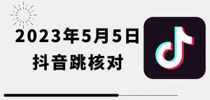 2023年5月5日最新抖音跳核对教程,需要的自测,可自用可变现【揭秘】-云创网