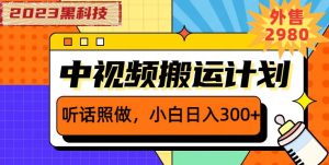 外面卖2980元2023黑科技操作中视频撸收益,听话照做小白日入300+-云创网