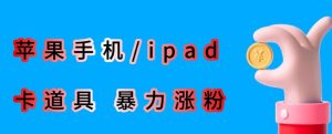 最新利用苹果手机/ipad的ios系统,卡道具搬短视频,百分百过原创-云创网