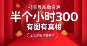 最新抖音撸音浪教学,半小时300米,不露脸不出境,两三场就能拉爆直播间【仅揭秘】-云创网