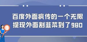 外面收费980的百度极速版最新玩法,多窗口拉满一小时利润在30-50+【软件+教程】-云创网