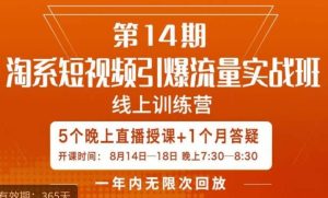南掌柜·淘系短视频引爆流量实战班,短视频是一个没有天花板的流量入口-云创网