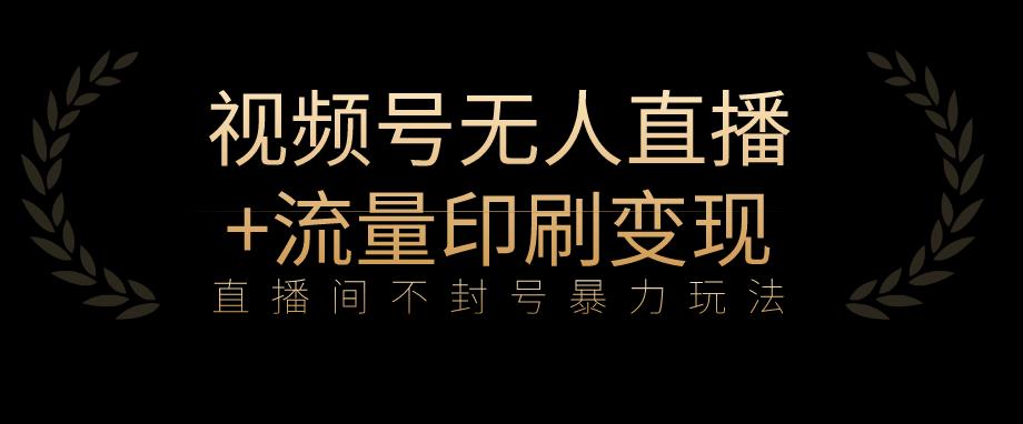 全网首发视频号不封号无人直播暴利玩法+流量印刷机变现，日入1000+【揭秘】-云创网