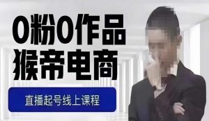 猴帝最新1600线上课,0粉起号实操教学,自然流量天花板,7-8月9节,20+小时-云创网