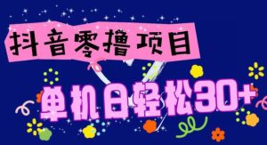 抖音零撸玩法解析,单机日轻松30+,手机越多,赚的也越多-云创网