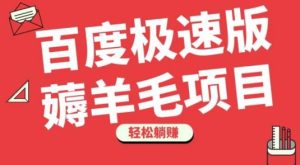 百度极速版薅羊毛项目,无脑操作,轻松躺赚-云创网