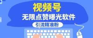 全网首发,视频号无限点赞曝光,引流精准粉【揭秘】-云创网