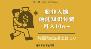 脱韭入镰,通过做“超级个体“月入10w+,普通人实现阶层跨越的最优解-云创网