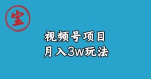 宝哥视频号无货源带货视频月入3w,详细复盘拆解-云创网