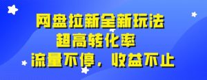 网盘拉新全新玩法，超高转化率，流量不停，收益不止-云创网