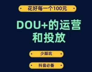 DOU+的运营和投放,花1条DOU+的钱,成为DOU+的投放高手,少走弯路不采坑-云创网