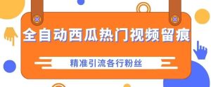 西瓜主页热门视频留痕,精准引流各行粉-云创网