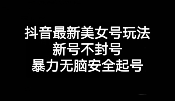 抖音最新美女号玩法，新号不封号，暴力无脑安全起号【揭秘】-云创网