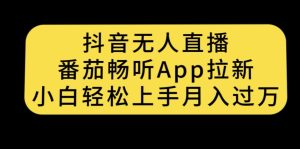 抖音无人直播,番茄畅听APP拉新,小白轻松上手月入过万-云创网