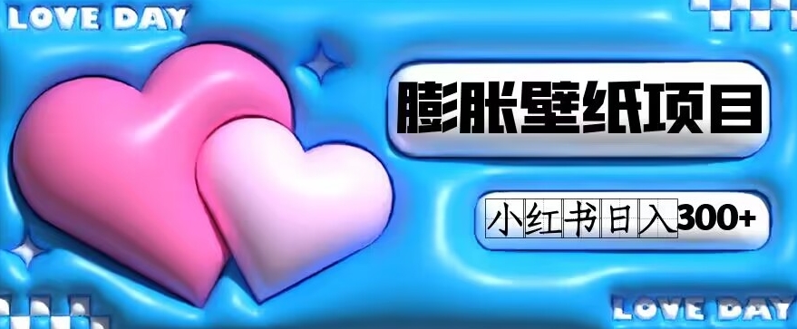 小红书膨胀壁纸项目玩法，女生最爱的壁纸，0门槛新手也可操作日入300+-云创网