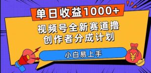 单日收益1000+,视频号全新赛道撸创作者分成计划,小白易上手【揭秘】-云创网