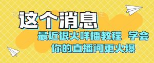 最近很火咩播教程,学会你的直播间更火爆【揭秘】-云创网