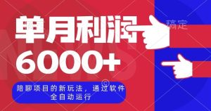 陪聊项目的新玩法,通过软件全自动运行,单月利润6000+【揭秘】-云创网