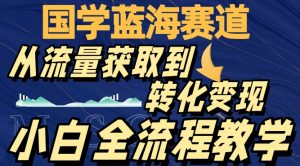 国学蓝海赛道,从流量获取,到转化变现,全流程教学-云创网