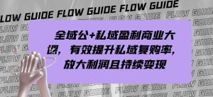 全域公+私域盈利商业大课,有效提升私域复购率,放大利润且持续变现-云创网