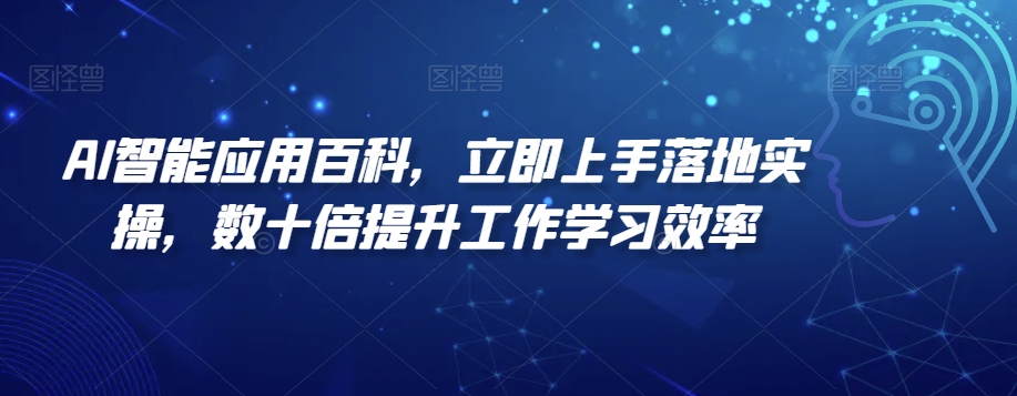 AI智能应用百科，立即上手落地实操，数十倍提升工作学习效率-云创网