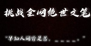 视频号小众玩法,文笔挑战,互动拉满,轻松赚取分成收益!小白也可当天上手-云创网